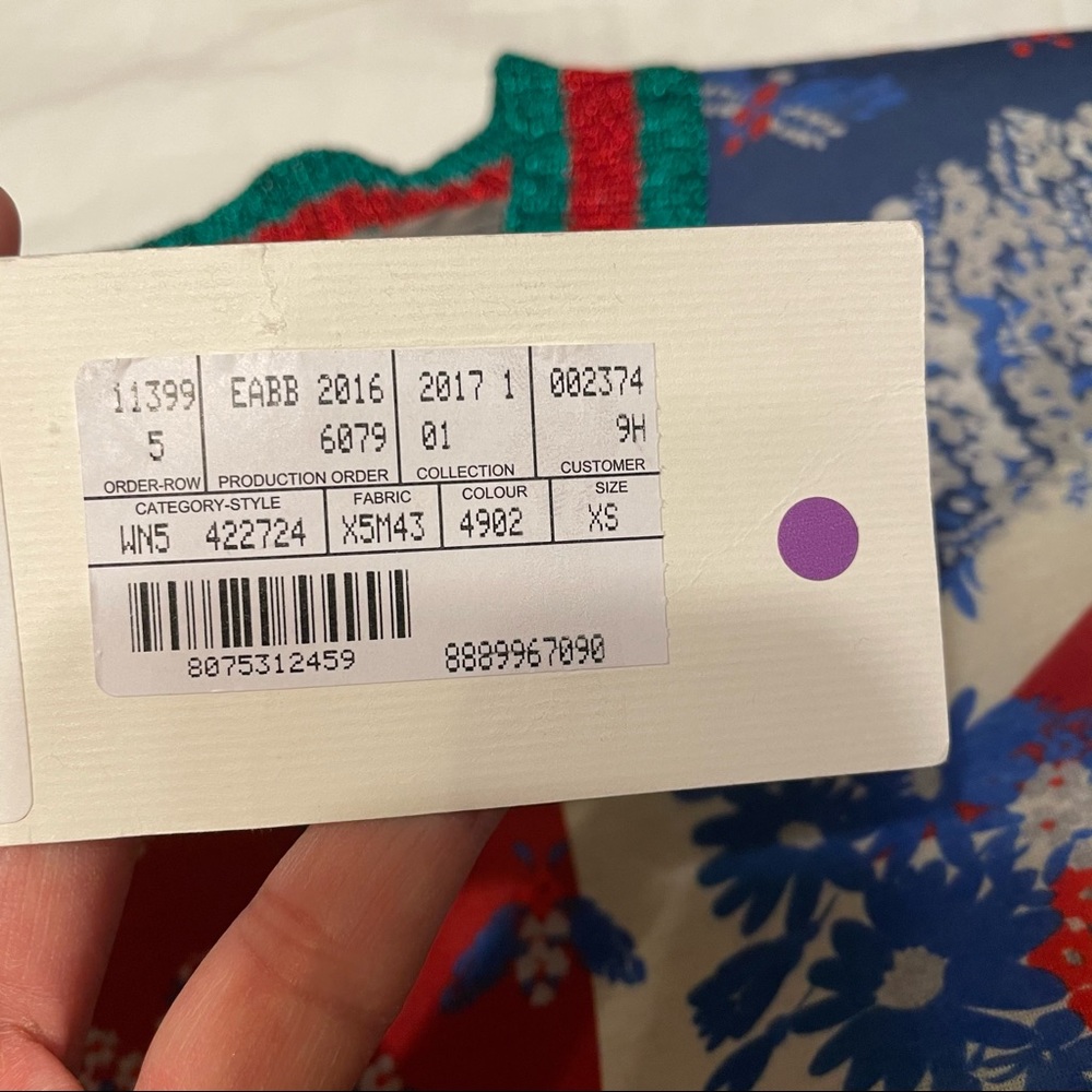 NWT Gucci floral print crewneck - Picture 7 of 11